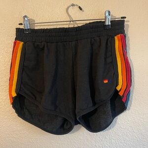 Size Large, dark blue Aviator Nation shorts